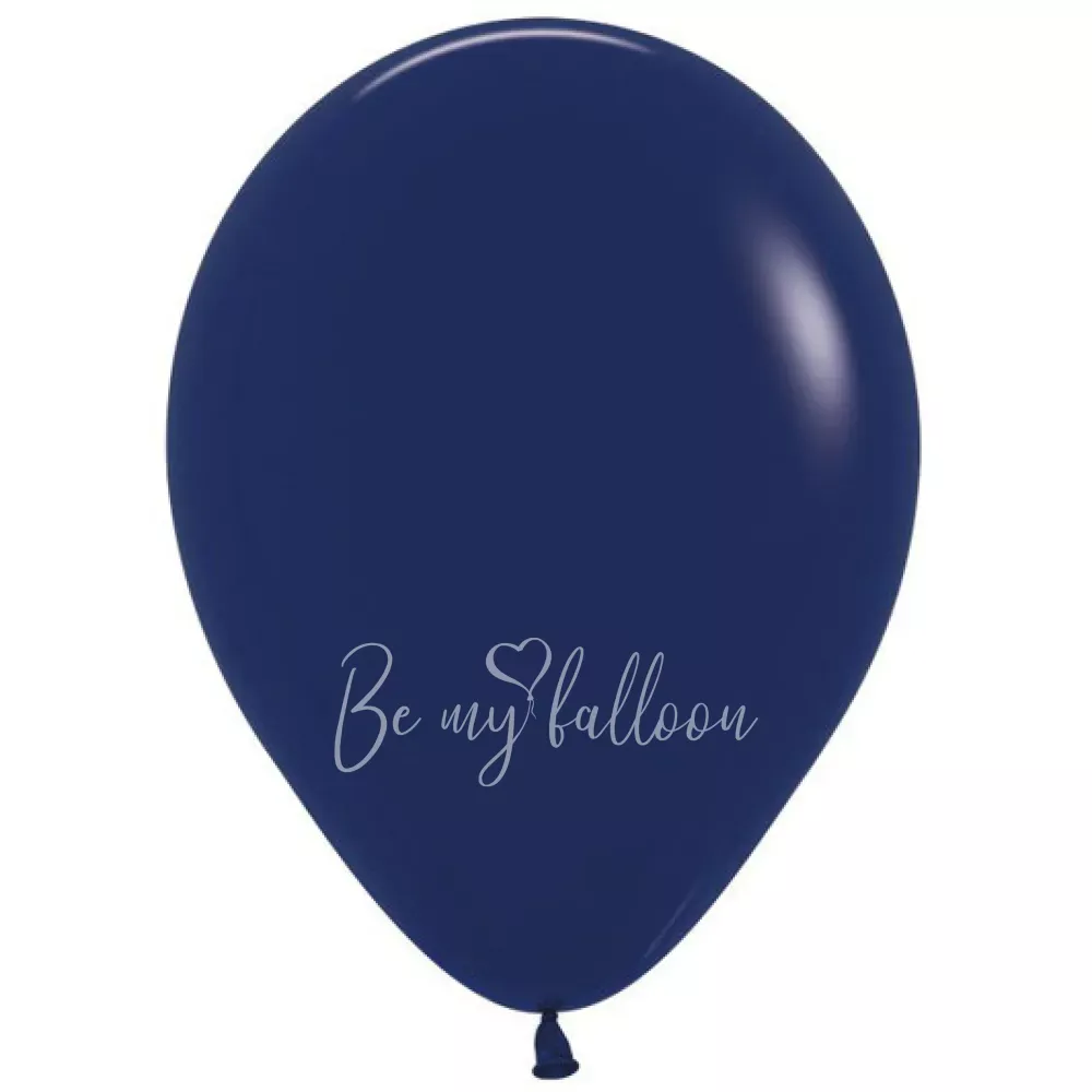 12" Helium fashion navy blue 044 plain balloon