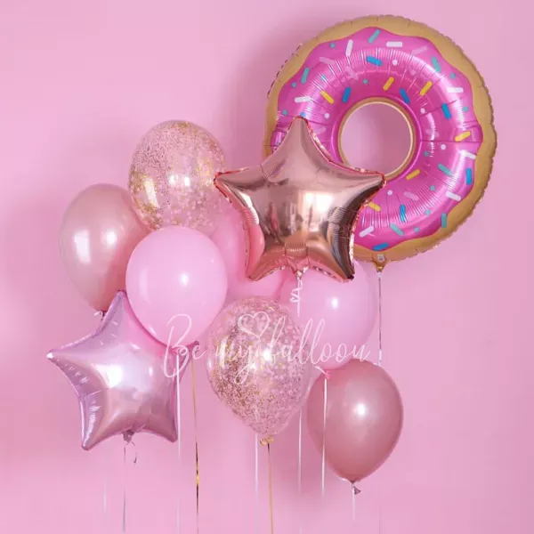 باقة بالونات دونات النجم