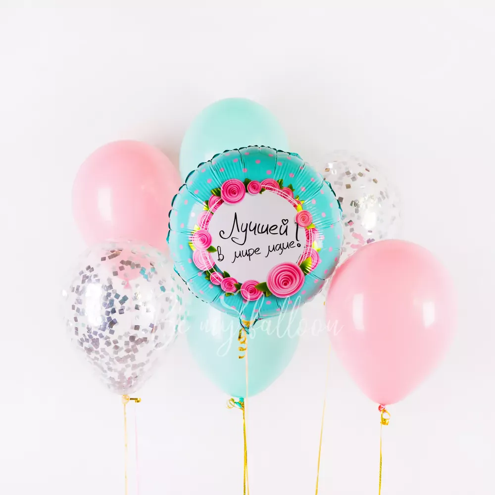 To the best Mom in the world! Balloon Bouquet