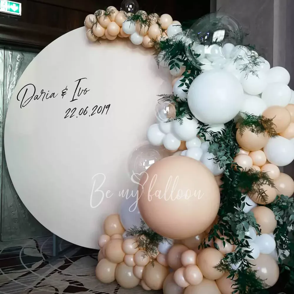 2 متر خلفية مستديرة عريضة