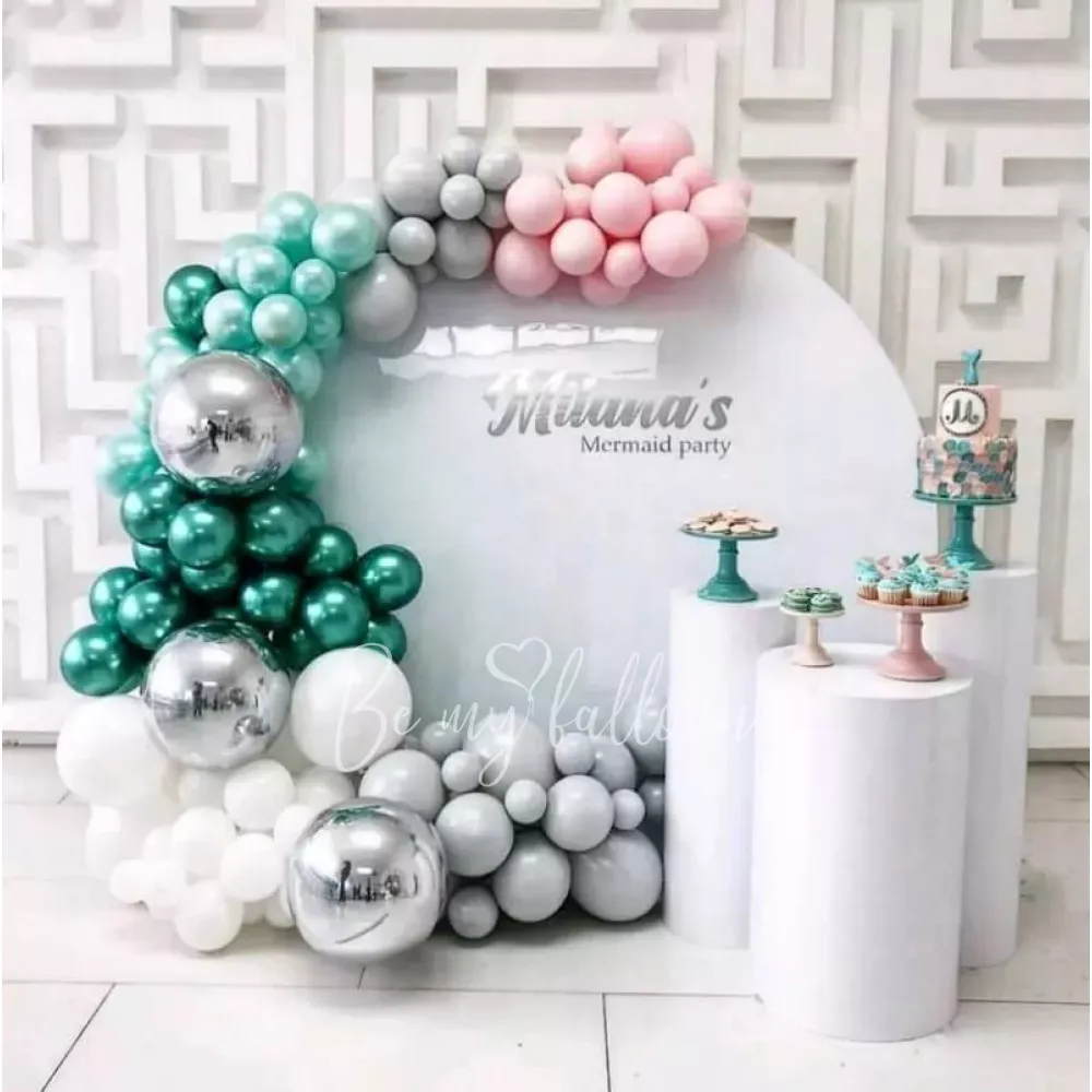 2м Диаметр Фон круглый c тремя круглыми стойками