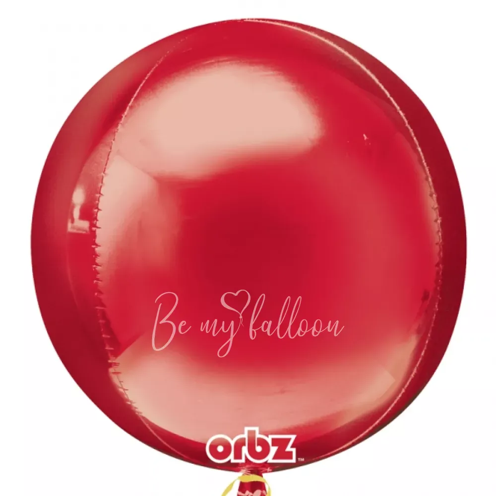 16" Helium foil gloss Red 3D Sphere balloon