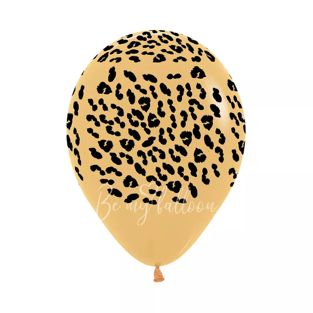 12" Шарик с гелием с рисунком "Джунгли"