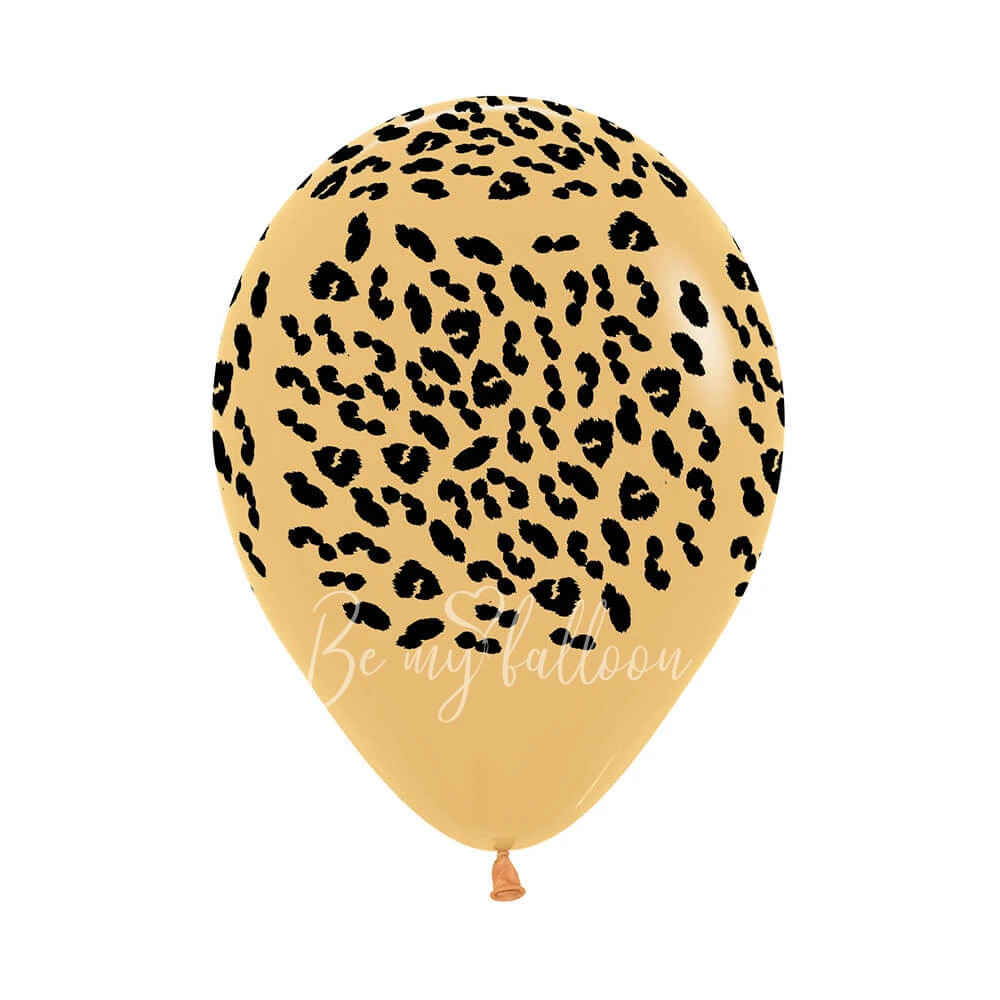12" Helium latex jungle printed balloon
