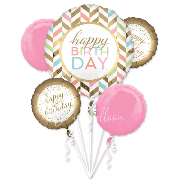 Букет из шаров Поздравление Пастель!