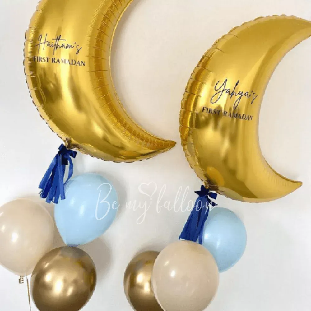 Зотолые полумесяцы с надписью 32"